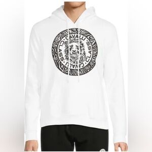 Cavalli Class White Sweater with Lion Emblem with Excellent Condition